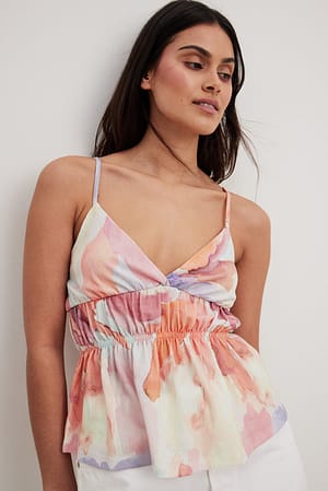 Débardeur structuré à col en V