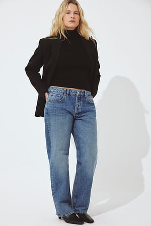 Light Blue Way gerade Jeans mit mittlerer Taille