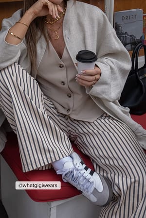 Cargo jeans met wijde pijpen