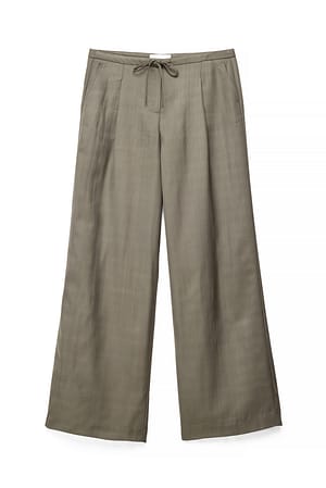 Pantalon large à cordon de serrage