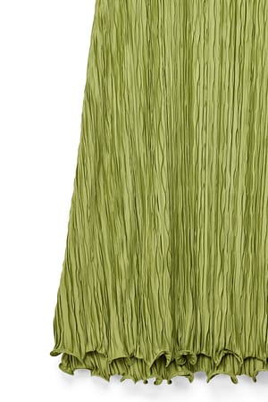 Green Maxi rok met uitlopende zoom