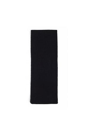 Black Wool Knitted Headband