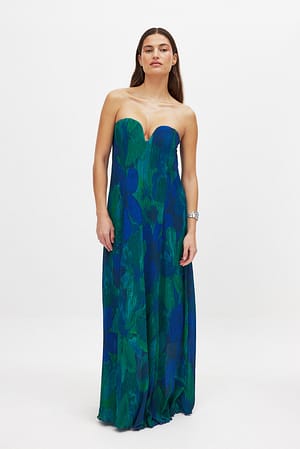 Woven Heart Shaped Maxi Dress