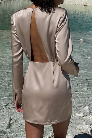 Wrap Front Mini Dress