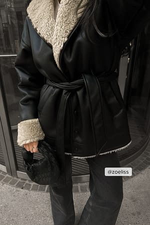 Veste contrecollée avec col