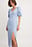 Asymmetric Buttoned Midi Dress