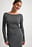 Boat Neck Knitted Metallic Sweater
