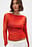 Draped Long Sleeve Top