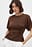 Draped Short Sleeve Top