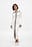 Knitted Contrast Button Midi Dress