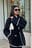 Contrast Binding Short Coat