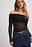 Mesh Draped Top