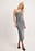 Glitterjurk met one-shoulder