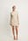 Structured Drawstring Mini Dress