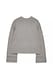 Offwhite Folded Sleeve Knitted Sweater