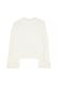 Offwhite Folded Sleeve Knitted Sweater