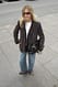 Medium Brown Oversize-Blazer aus Wildleder