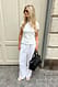 Black Leinenhose mit weiten Beinen