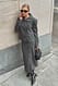 Grey asymmetrischer Midirock mit Knöpfen
