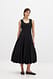 Black Midikleid mit Ballonrock