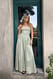 Light Green fließendes Bandeau-Maxikleid