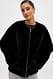 Black Bonded Teddy-Jacke