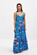 Print Maxikleid mit Schleifendetail