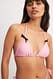 Pink/Black Bow Triangle Top