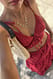 Red A-Linien-Maxirock aus Broderie Anglaise