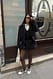 Black Minirock mit Bubble-Saum