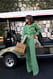 Green Hose aus Leinenmischung mit Knopfdetail