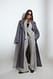 Light Grey Strickhose mit Zopfmuster