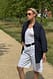 Navy Oversize-Baumwollshirt
