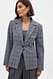 Check Taillierter karierte Blazer