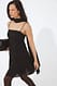 Brown Minikleid mit Chiffonschal