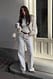 White Weite Jeans mit hoher Taille