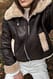 Dark Brown Klassische Bonded-Jacke