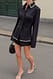 Black Shirt mit Kontrastnaht