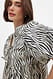 Zebra Bluse aus Baumwolle mit Puffärmeln und Schnürung vorne