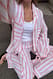 Pink/White weite Baumwollhose mit mittlerer Taille