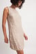 Beige Minikleid mit Falten