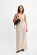 Offwhite Maxi-Häkelkleid