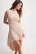 Beige Gehäkeltes ärmelloses Midikleid