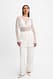 White Crochet Wide Sleeve Mini Dress