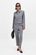 Light Grey Cropped Mid Waist Pants