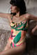 Palms Cut-out-Badeanzug