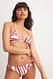 Red Print Bikini-Höschen mit Details