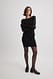 Black Minirock im Distressed-Look