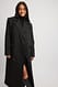 Black Zweireihiger Trenchcoat