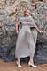 Grey Drapiertes Maxikleid mit Ballonsaum